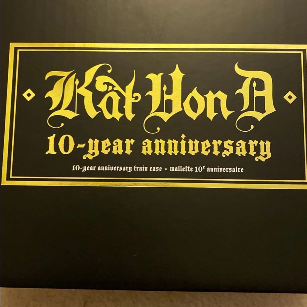 Kat Von D 10th Anniversary train case